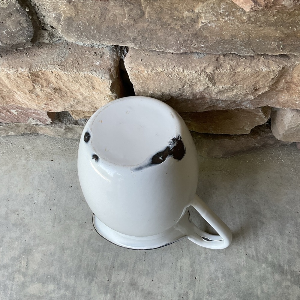 Vintage Enamelware Cream Pitcher - Picture 5 of 7